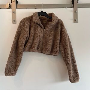 Skims teddy bear crop jacket